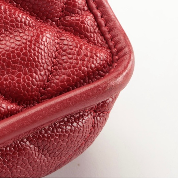 Chanel Large French Riviera Single Flap Bag Caviar Leather - Picture 5 of 9